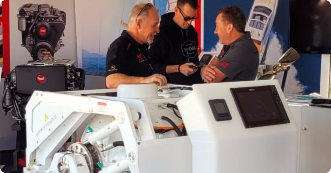 Smartgyro stabilizer at Power Equipment stand, Sanctuary Cove Boat Show