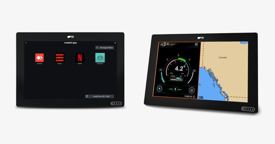 Smartgyro App icon on Raymarine Axiom MFD (2)